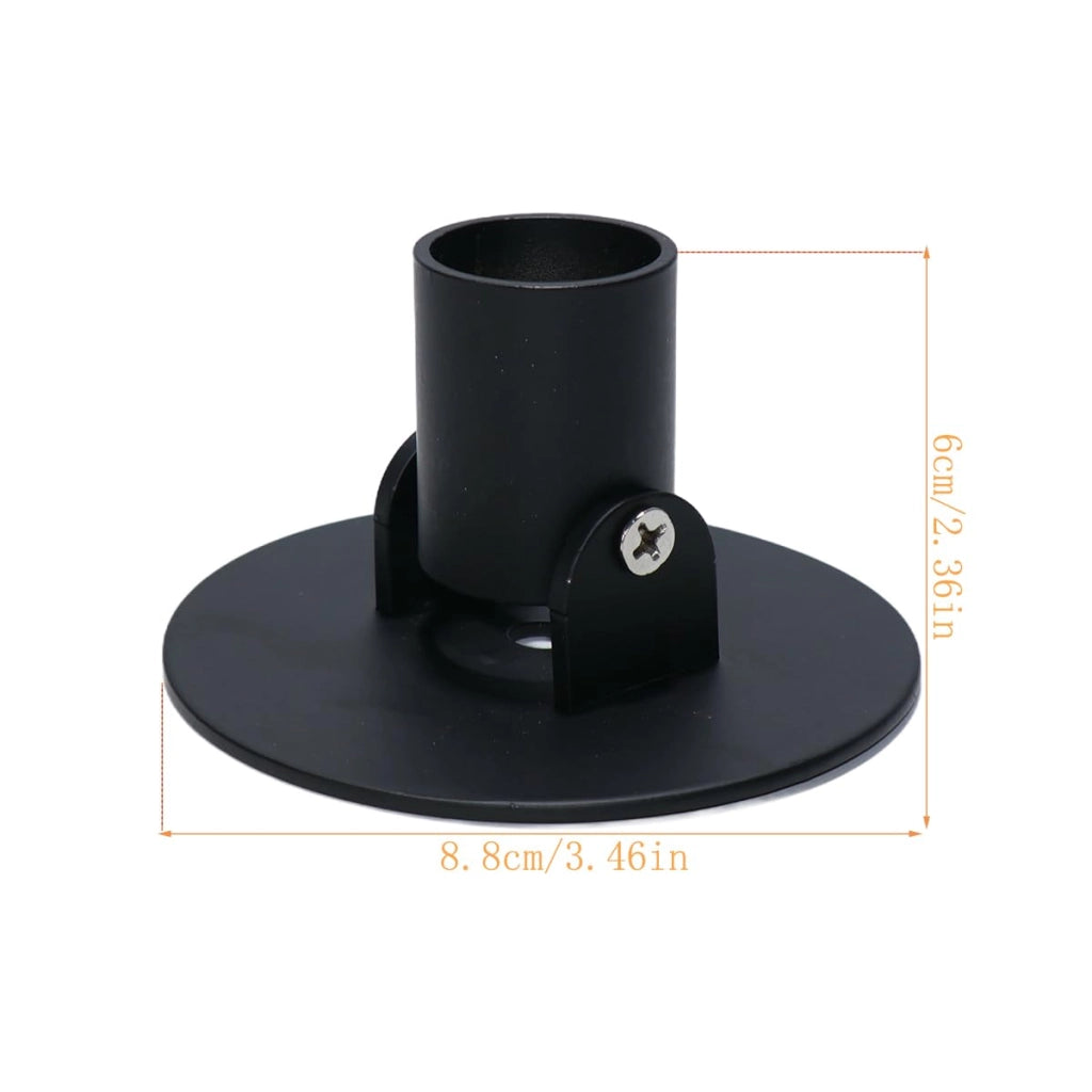 Supporto per doccetta, set da 2 pezzi, girevole a 180°, colore nero, acciaio inossidabile