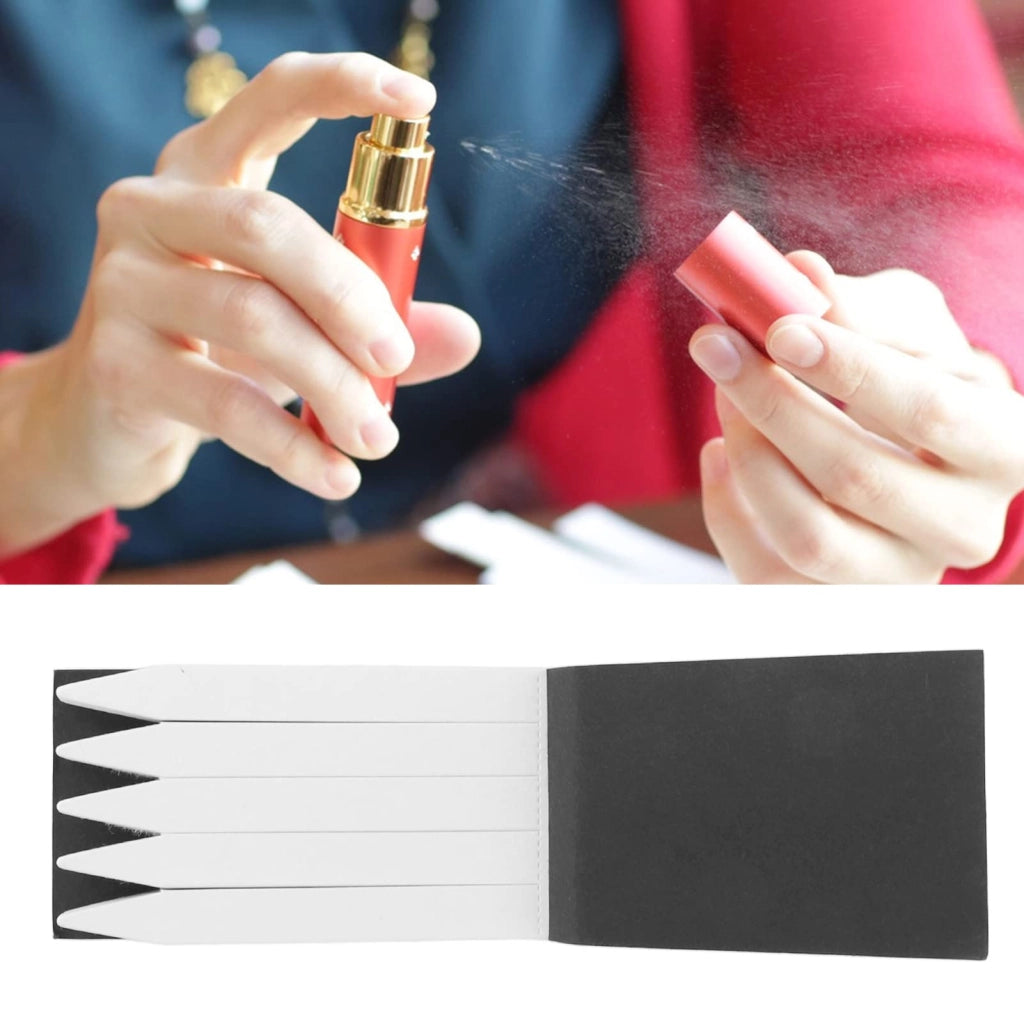 Strisce di carta per testare profumi, confezione da 100 pezzi, dimensioni 0,8 x 8 cm