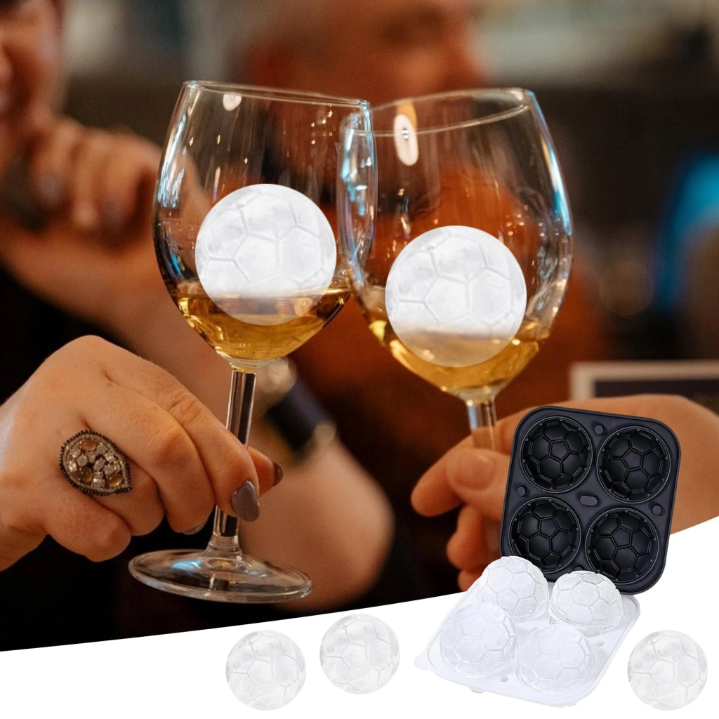 Stampo in silicone per cubetti di ghiaccio, diametro 5,5 cm, con coperchio, privo di BPA