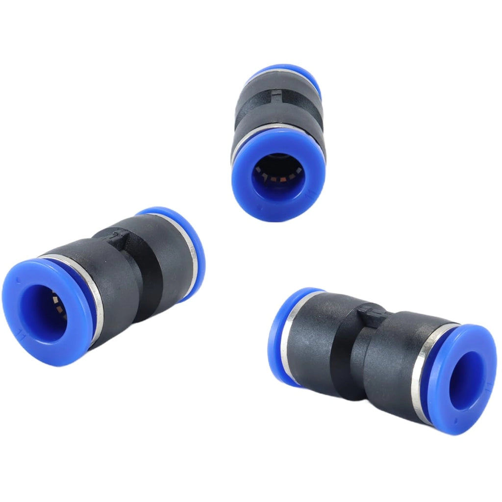 Connettori pneumatici da 11 mm, confezione da 4 pezzi, con sistema di connessione a innesto rapido