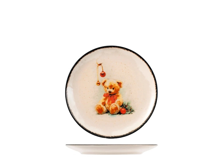 Servizio Piatti Sweet Treasure 18 Pezzi in Stoneware – Set Tavola per 6 Persone con Piatti Piani, Fondi e Dessert, Design Coupe Elegante e Decorativo H&H