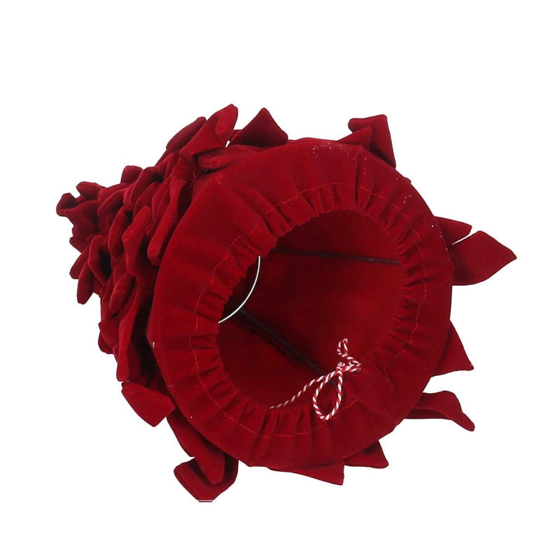 Albero velluto fiocchi rosso cm ø30h60