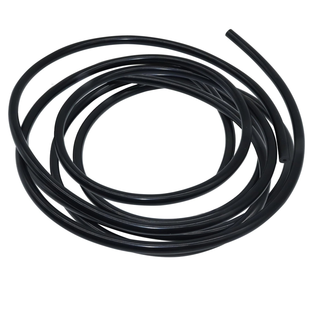 Tubo flessibile in silicone, diametro interno 10 mm, diametro esterno 14 mm, 3 metri, nero, per pompe e tubi dell'aria