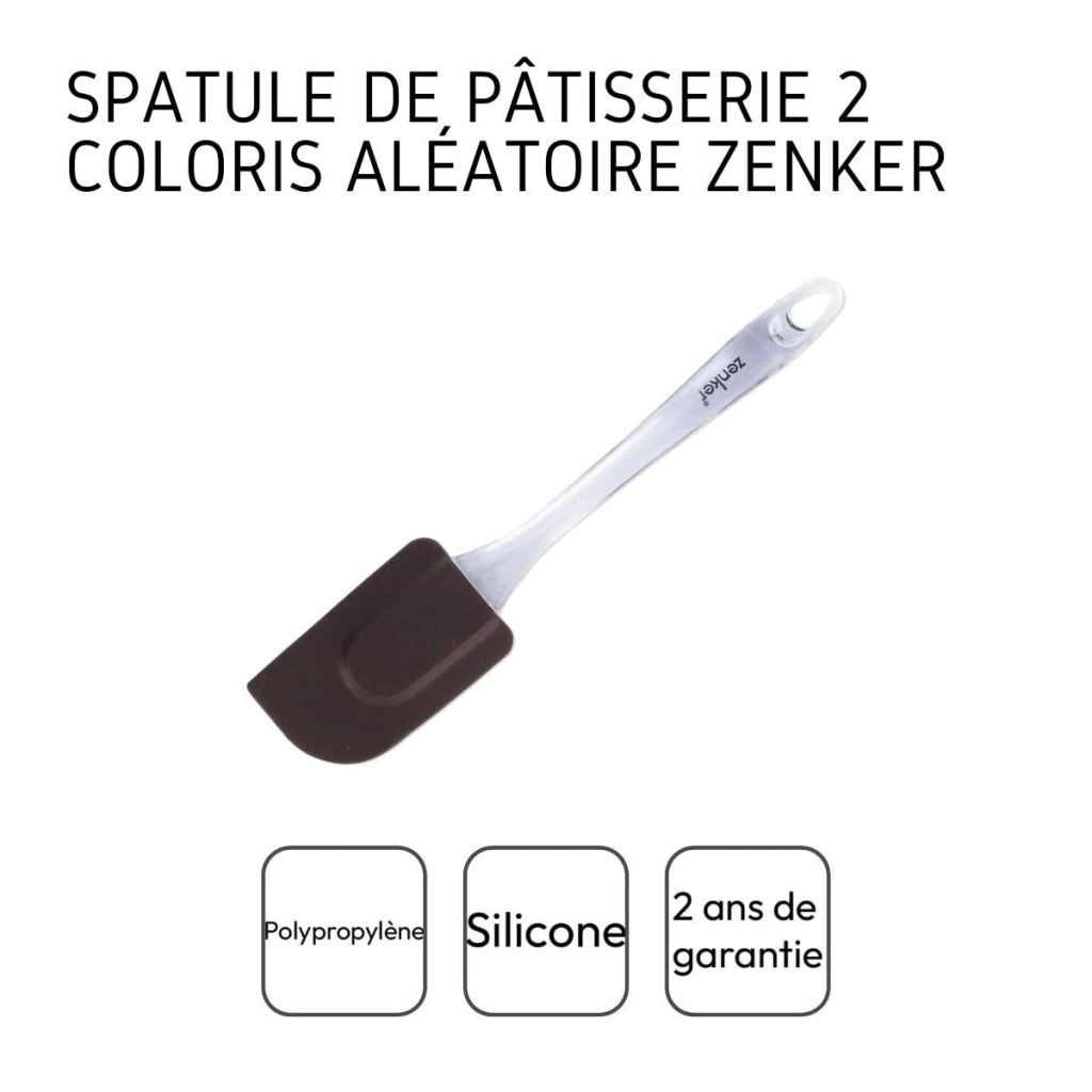 Spatola in silicone, 26 cm, trasparente, adatta al lavaggio in lavastoviglie