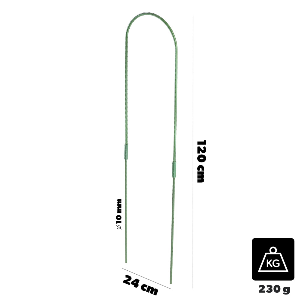 KADAX 5 supporti ad arco in acciaio 26×120 cm