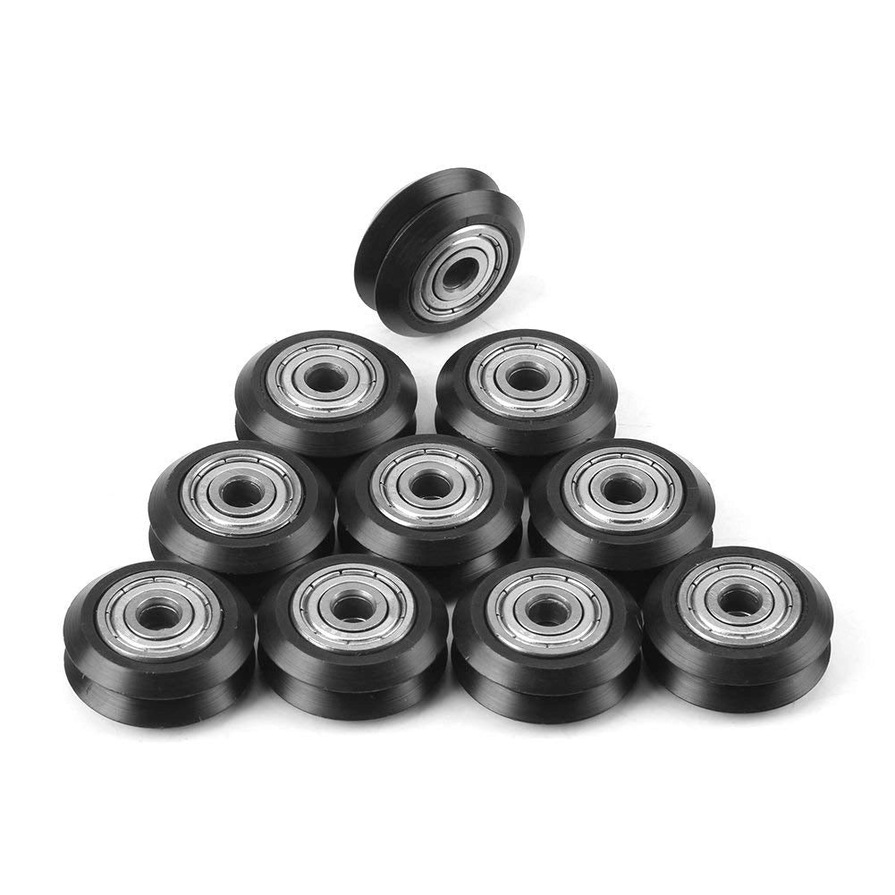 10 rulli a V in POM, passivi, a forma circolare, per stampanti 3D