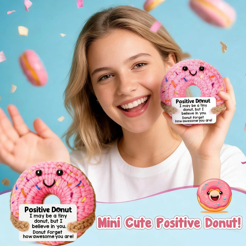 Set regalo positivo: tazza da 325 ml e peluche a forma di ciambella