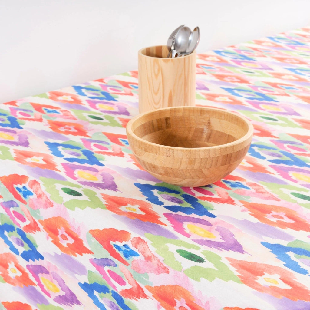 Tovaglia 140x140 cm, resistente alle macchie, in Cotonelogico, multicolore