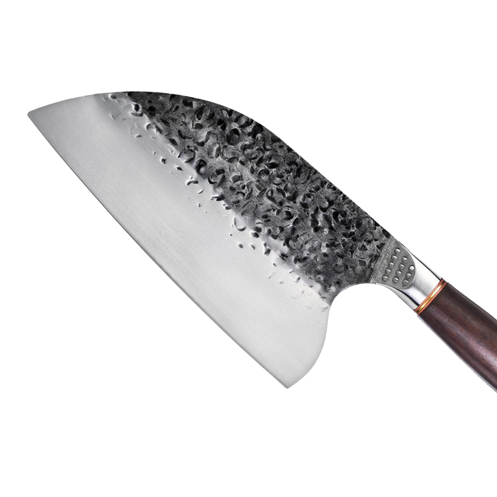 Set di coltelli da cucina, lama da 16,5 cm, acciaio inossidabile, manico in legno