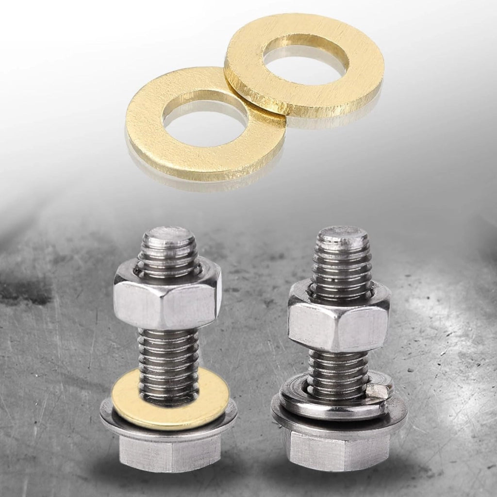 20 guarnizioni piane in ottone, dimensioni 10x20x2 mm