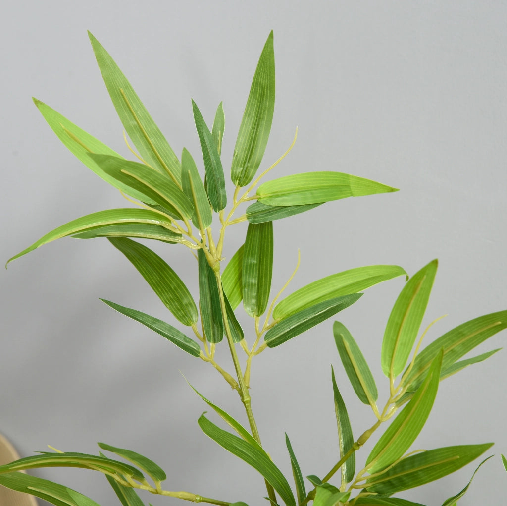 PIANTA artificiale di bambù 120 cm verde in plastica con vaso