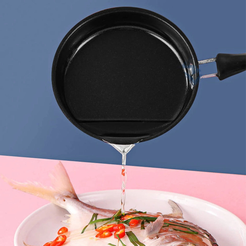 Piccola padella da 12 cm, in acciaio inossidabile, antiaderente, adatta per induzione, color rosa
