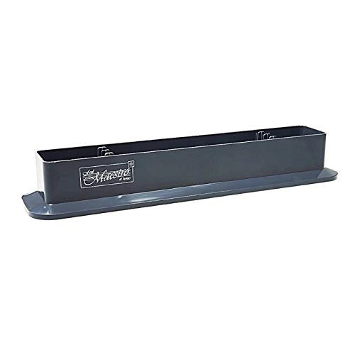 Taglieri, set da 4, in marmo e plastica, grigi, con supporto