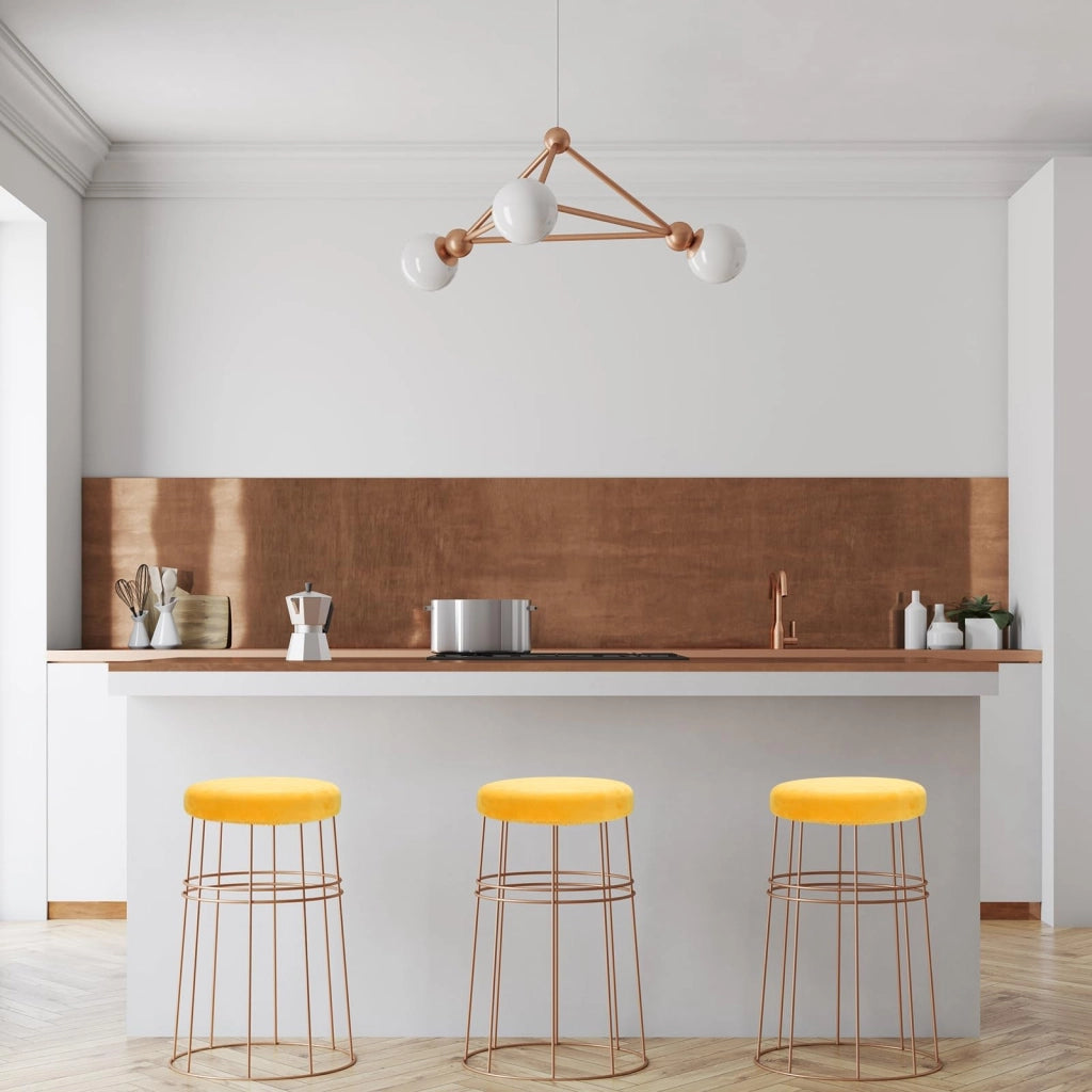 4 coprisedie da bar in flanella, altezza 35-45 cm, colore giallo, elasticizzati