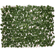 Siepe artificiale – Estraibile – 180 x 90 cm – Edera artificiale – Pianta finta per esterno e interno – Replica – Edera – Estraibile – Schermo da giardino – Schermo da balcone