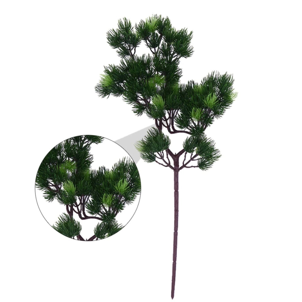 Ramo di pino artificiale, pianta ornamentale, 20x8x40 cm, verde