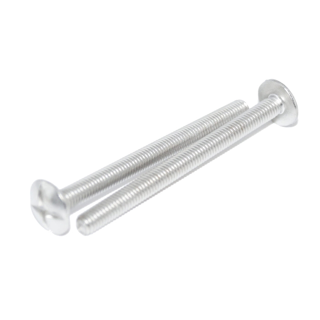 Viti a testa tonda larga M5x40, 50 pezzi, NF E 25-129, A2 acciaio inossidabile, testa bassa, intaglio doppio