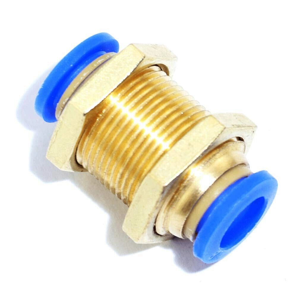 Connettori pneumatici a soffietto, diametro 4 mm, confezione da 2 pezzi, realizzati in ottone/nylon