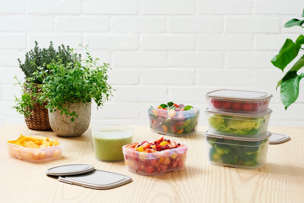 Contenitore per alimenti da 0,8L, set da 9 pezzi, senza BPA, impilabile