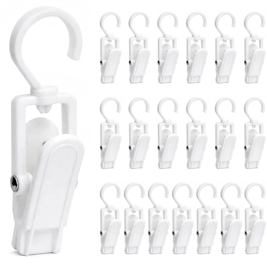 Confezione da 20 clip antiscivolo per appendini, clip per pantaloni, organizer per armadi