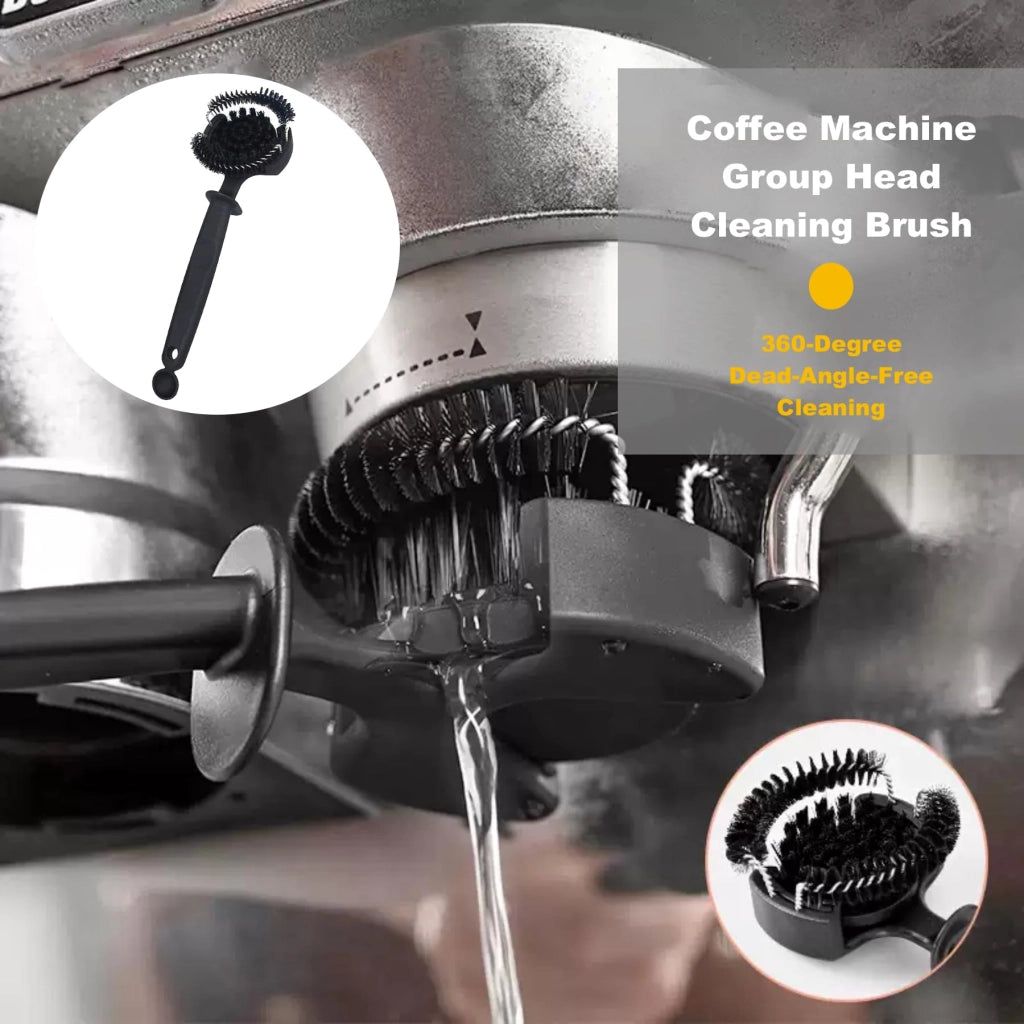 Set di spazzole per la pulizia di macchine da caffè espresso da 58 mm, composto da 2 pezzi
