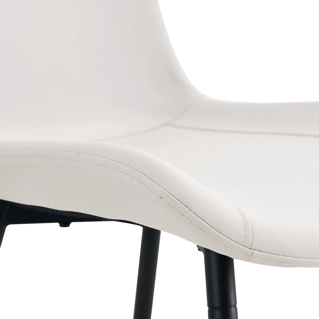 Set tavolo da pranzo con 4 sedie e ripiano integrato in MDF e metallo