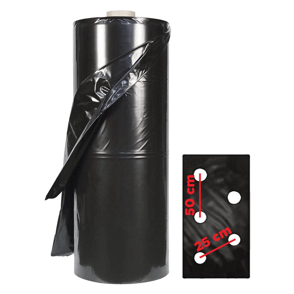 TELO PER PACCIAMATURA FORI SFALSATI 30 mt - dist.fori 25/50 cm (busta)