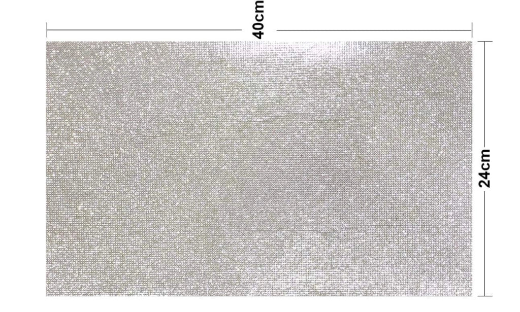 Piastra di strass, 19440 pezzi, autoadesiva, colorata, dimensioni 24x40 cm