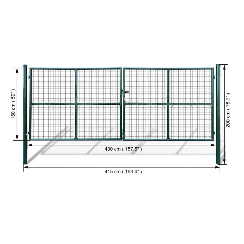Cancello da Giardino in Rete 400x150 cm