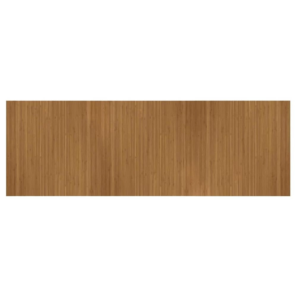 Tappeto Rettangolare Marrone 100x300 cm in Bambù