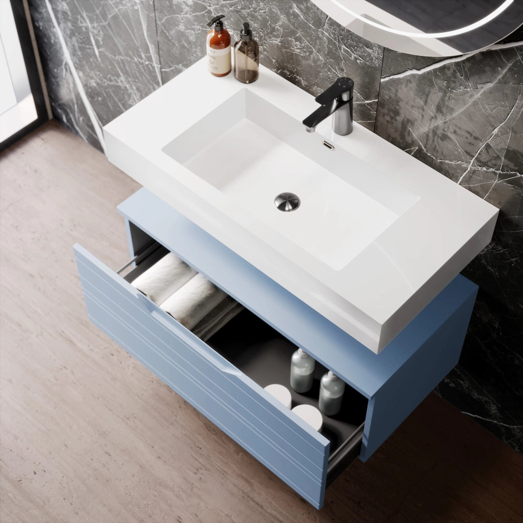 Composizione 3 pezzi SOLMIRA azzurro tiffany