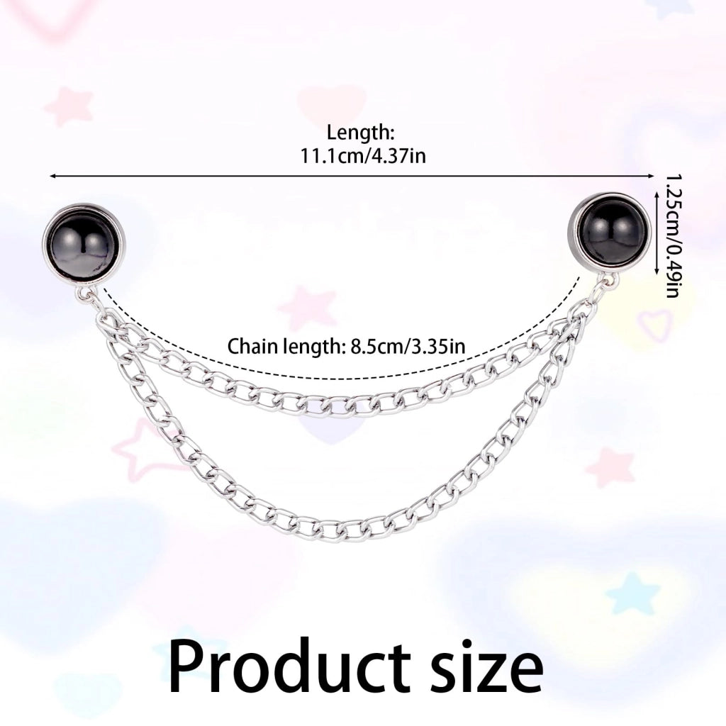 Set di 6 graffette magnetiche, disponibili in oro, argento e nero