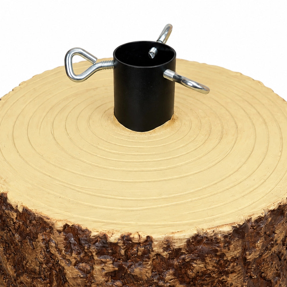 BASE PER ALBERO DI NATALE TRONCO REALISTICO DIAMETRO CM.23X28H PER ALBERI DA 120/150 CM CON KIT DI FISSAGGIO