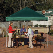 Gazebo pieghevole 3x3 m in acciaio con copertura verde e custodia