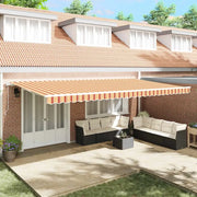Tenda Elettrica 6 x 3,5 m A strisce gialle e arancioni 3331711