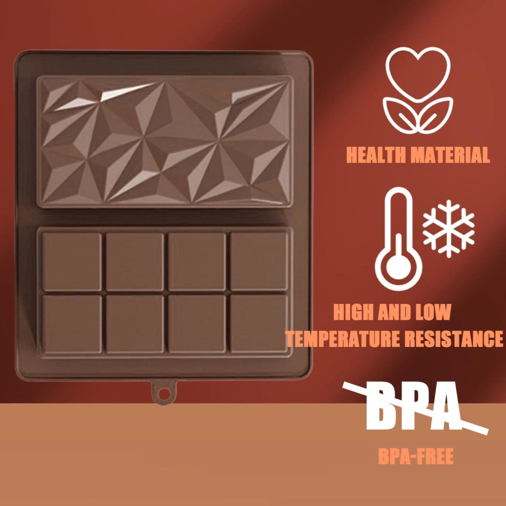 2 stampi in silicone 2-in-1 per cioccolato, dimensioni 21x19x2,5 cm