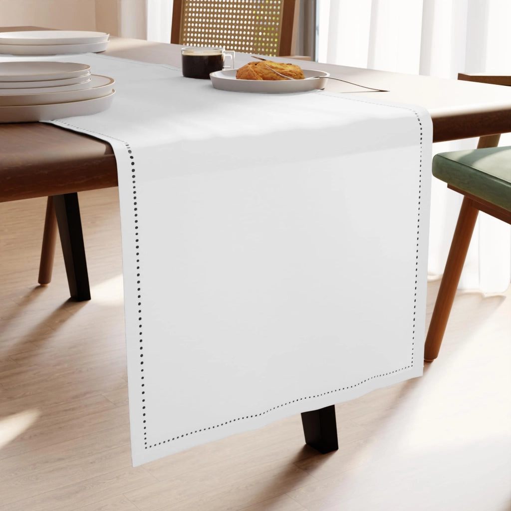 Tovaglia in cotone 100%, dimensioni 40x230 cm, colore bianco