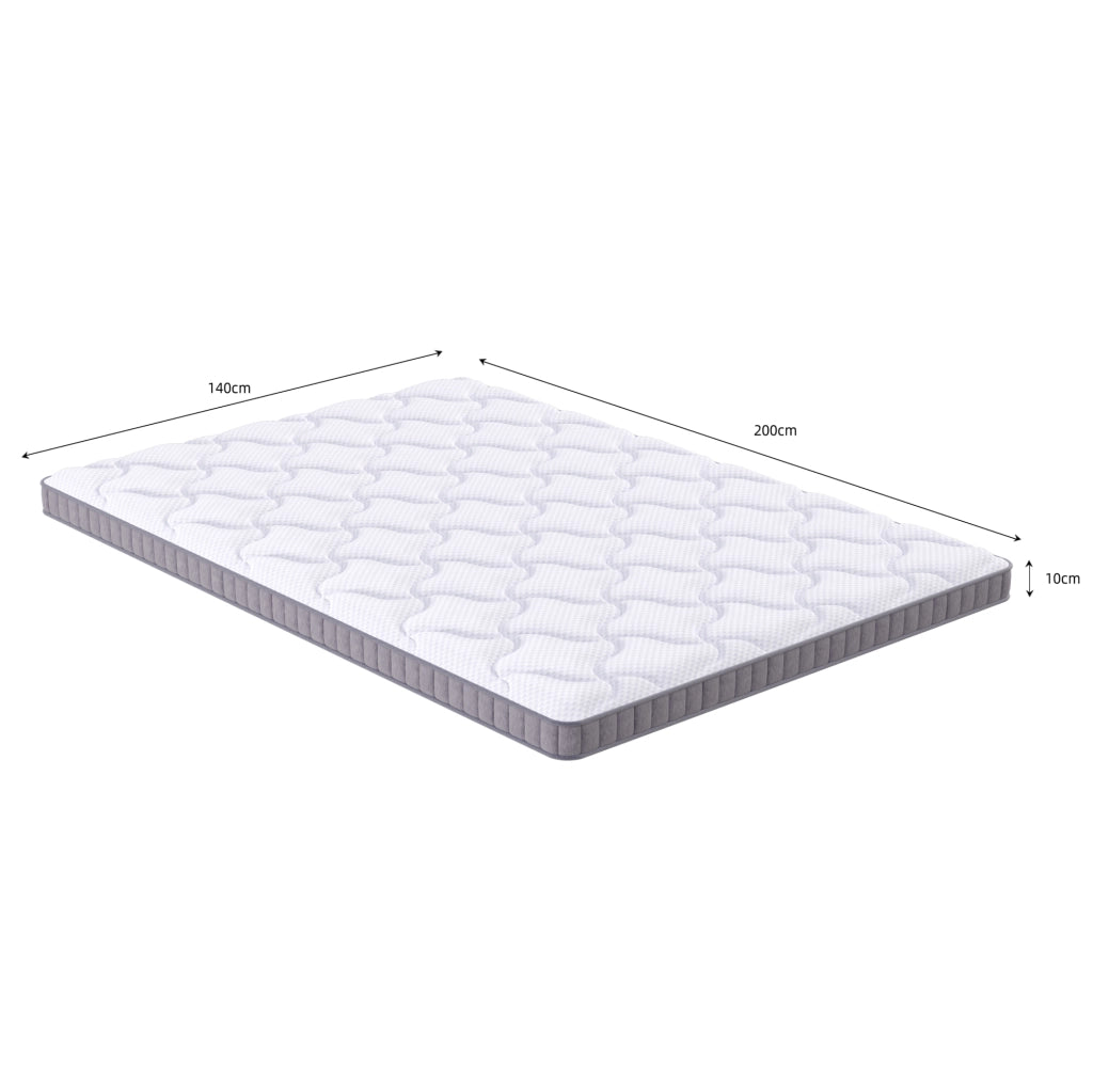Materasso a molle insacchettate a 7 zone 140 x 200 x 10 cm