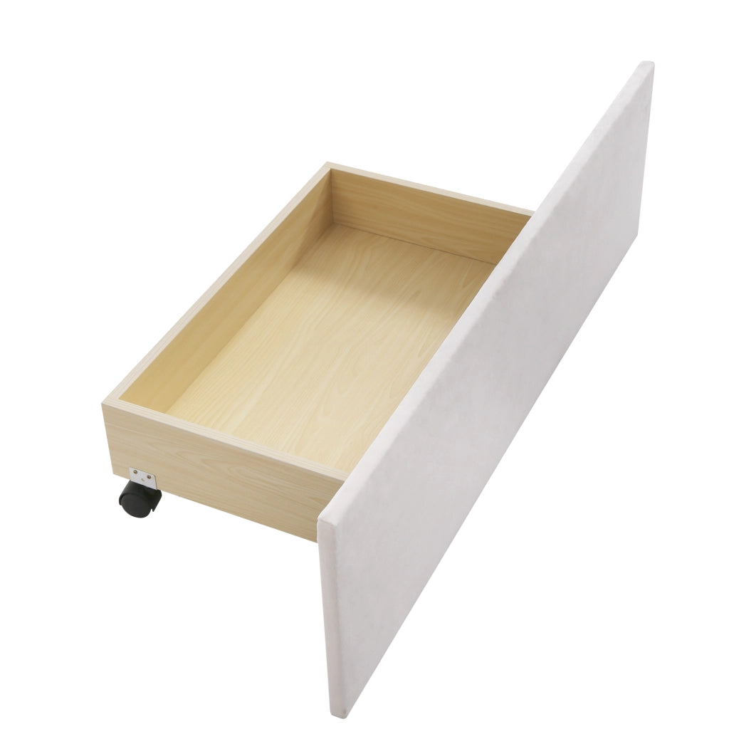Letto contenitore 180 ¡Á 200 cm con sollevamento idraulico LED rete a doghe velluto olandese grigio