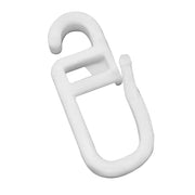 150 ganci a clip da 6 mm con occhiello trasparente bianco, per tende