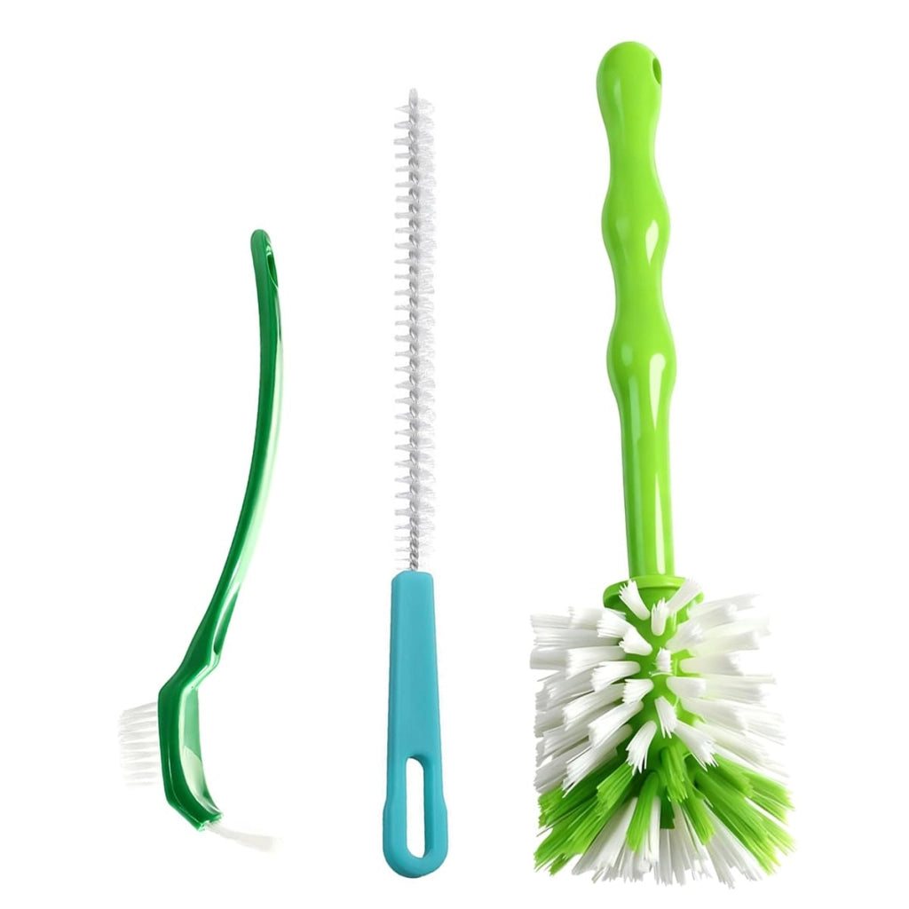 Set di spazzole per la pulizia, composto da 3 pezzi, a forma di "L", per accessori da cucina