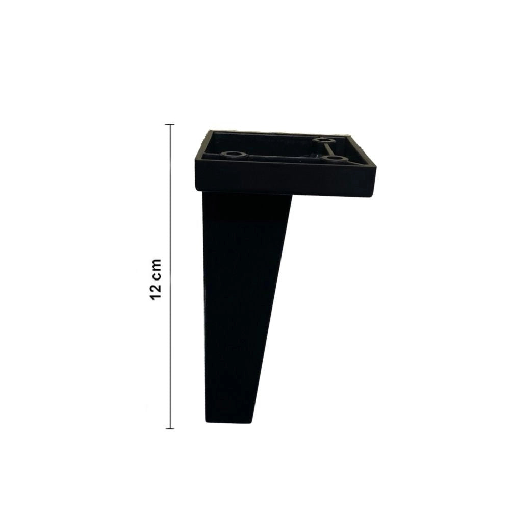 Piede per mobile nero 5,5x5,5 cm