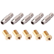 Kit di accessori per stampante 3D: 5 ugelli in ottone + 5 bocchette in acciaio inossidabile