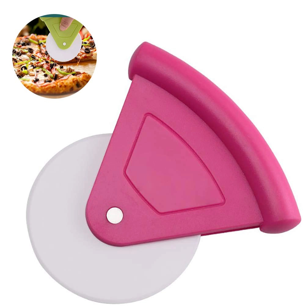 Tagliapizza con rotella, dimensioni 11,5 x 10,5 cm, realizzato in plastica ABS, adatto al lavaggio in lavastoviglie
