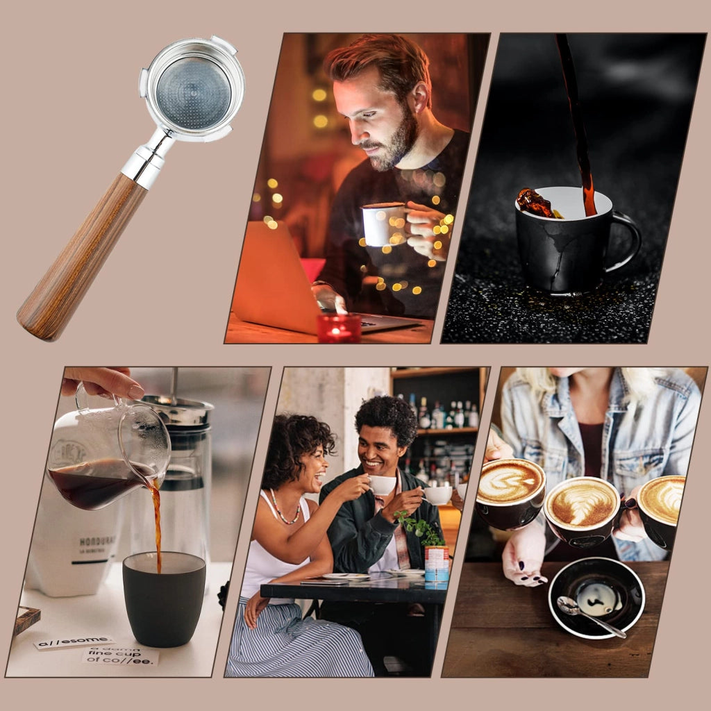 Portafiltro universale da 51 mm, con 3 orecchie, compatibile con le macchine da caffè Delonghi EC680/EC685