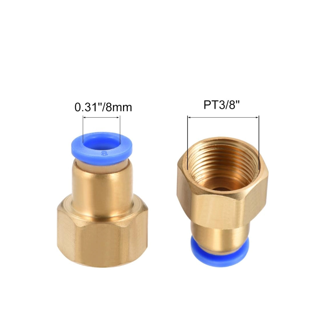 Connettore a pressione G3/8" da 8 mm, colore blu
