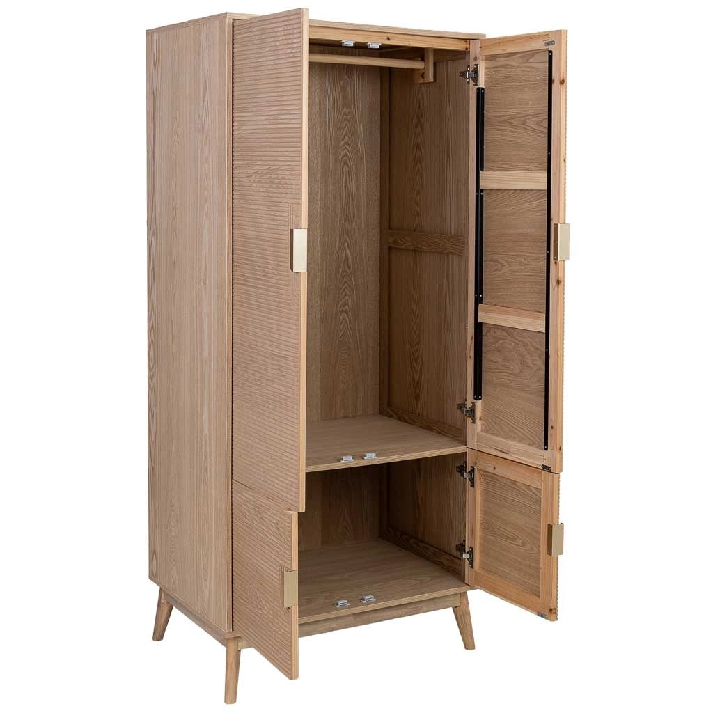 Armadio in legno marrone 80x56x180h cm