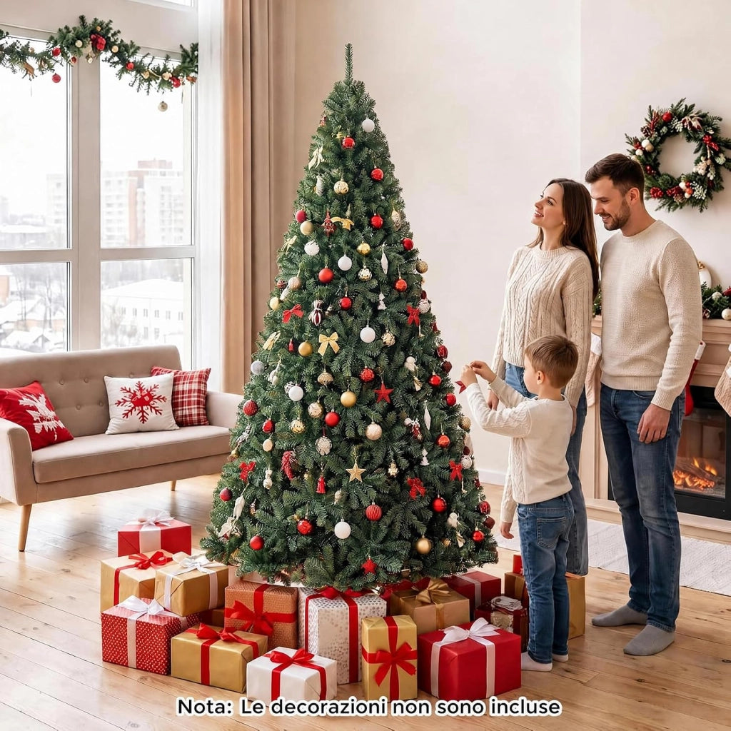 Albero di Natale 210 cm con Luci LED