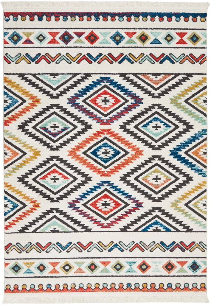 Tappeto, poliestere, 160 cm x 229 cm, avorio