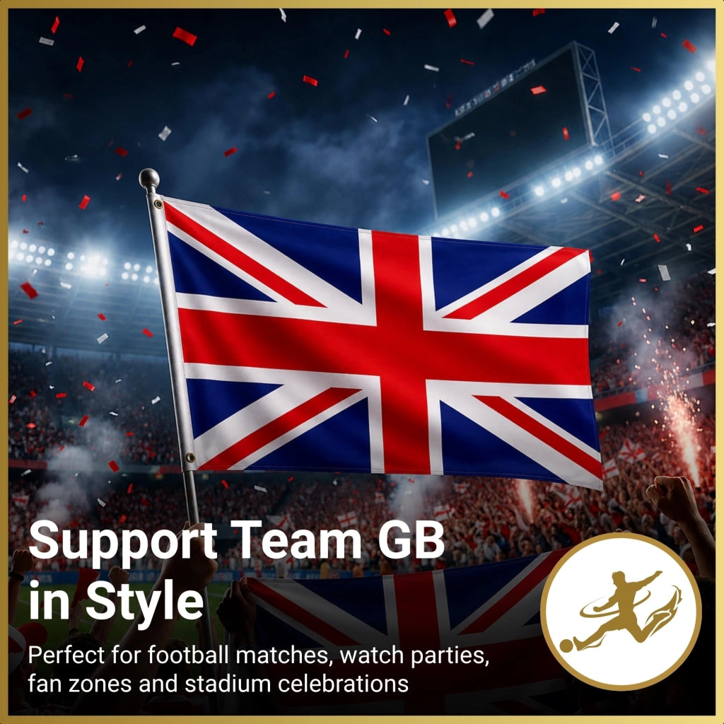 Bandiera Union Jack, dimensioni 90x60 cm, ideale per celebrazioni, giardini e feste